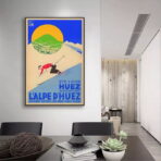 affiche vintage alpe d'huez