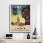 affiche vintage alsace