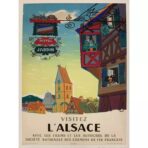 affiche vintage alsace