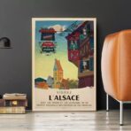 affiche vintage alsace