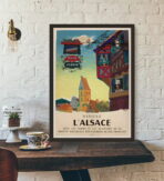 affiche vintage alsace