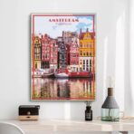 affiche vintage amsterdam