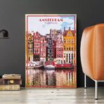 affiche vintage amsterdam