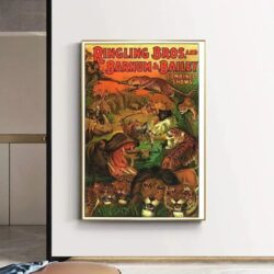 affiche vintage animaux