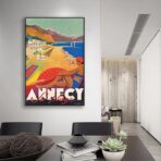 affiche vintage annecy
