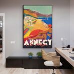 affiche vintage annecy