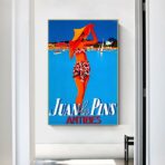 affiche vintage antibes juan les pins