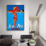 affiche vintage antibes juan les pins