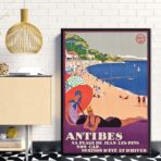 affiche vintage antibes
