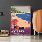 affiche vintage antibes