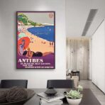 affiche vintage antibes