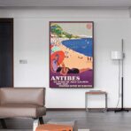affiche vintage antibes