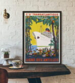 affiche vintage antilles