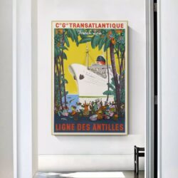 affiche vintage antilles