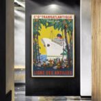 affiche vintage antilles