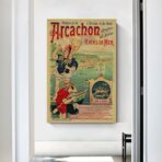 affiche vintage arcachon