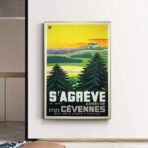 affiche vintage ardeche