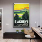 affiche vintage ardeche