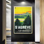 affiche vintage ardeche
