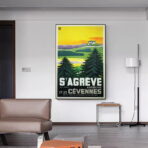 affiche vintage ardeche