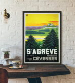 affiche vintage ardeche