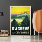 affiche vintage ardeche
