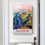 affiche vintage auvergne