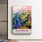 affiche vintage auvergne