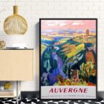 affiche vintage auvergne