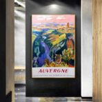 affiche vintage auvergne