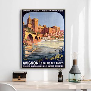 affiche vintage avignon