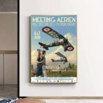 affiche vintage avions