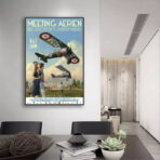 affiche vintage avions