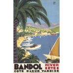 affiche vintage bandol