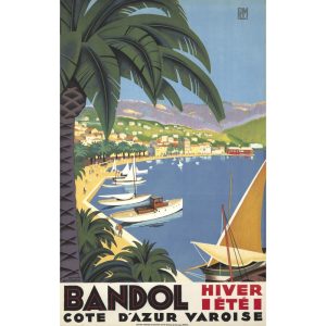 affiche vintage bandol