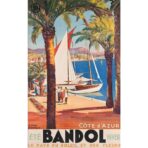 affiche vintage bandol