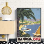 affiche vintage bandol