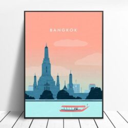 affiche vintage bangkok