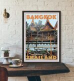 affiche vintage bangkok
