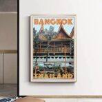 affiche vintage bangkok