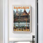 affiche vintage bangkok