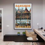 affiche vintage bangkok