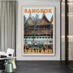 affiche vintage bangkok