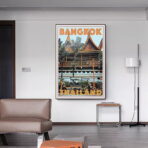 affiche vintage bangkok