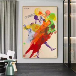 affiche vintage basket