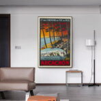 affiche vintage bassin d'arcachon