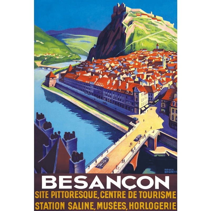 affiche vintage Besançon