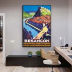 affiche vintage Besançon