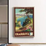 affiche vintage biarritz