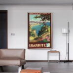affiche vintage biarritz